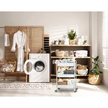 CAXXA Rolling Metal Storage Organizer for Your Home