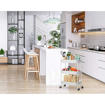 CAXXA Rolling Metal Storage Organizer for Your Home