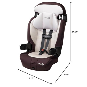 Safety 1st Grand 2-in-1 Booster Car Seat, Forward Facing Car Seat with Harness, High Back Booster Seat for Car, 30-65 Pounds and Belt-Positioning Booster, Car Seats, 40-100 Pounds, Dunes Edge