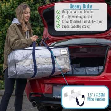 VENO 4 Pack Large Moving Bags - Perfect for Storage and Travel