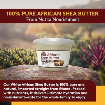 OKAY Pure Naturals White Shea Butter - 100% Raw Moisturizer