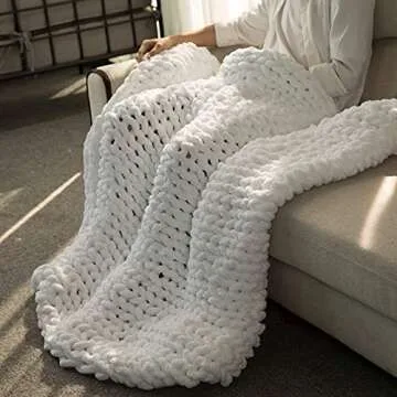 Luxury Chunky Knit Blanket - Cozy Throw for Home & Gifts