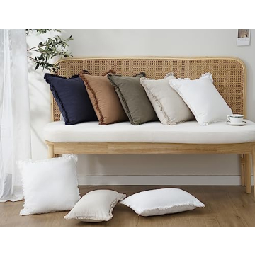 Foindtower Boho Fringe Throw Pillow Covers 12×20