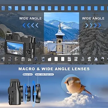 Toiauaha Beginner 4K Digital Camera with Flip Screen