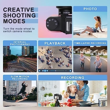 Toiauaha Beginner 4K Digital Camera with Flip Screen