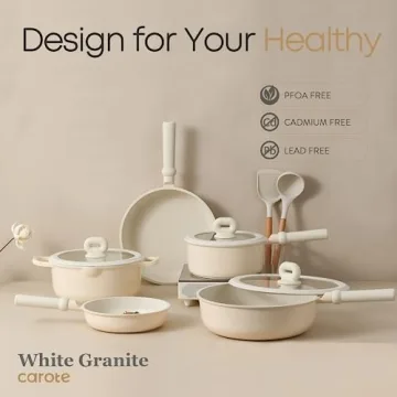 CAROTE 10-Piece Nonstick Pots and Pans Set