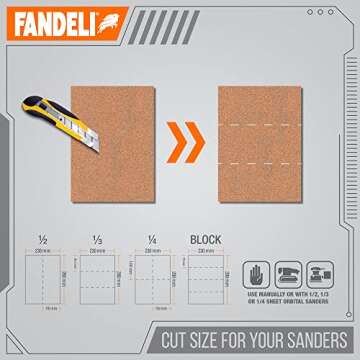 Fandeli Multi-Purpose Sandpaper for Wood and Metal