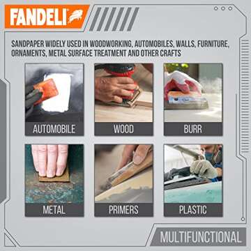 Fandeli Multi-Purpose Sandpaper for Wood and Metal