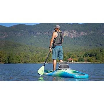 Perception Kayaks Hi Life 11 | Sit on Top Kayak - SUP/Paddleboard | Hybrid Boat with Seat Storage/Cooler | 11' | Sunset, (Model: 9351599042)