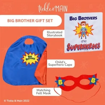 Delightful Big Brother Gift Set with Cape, Mask and Book
