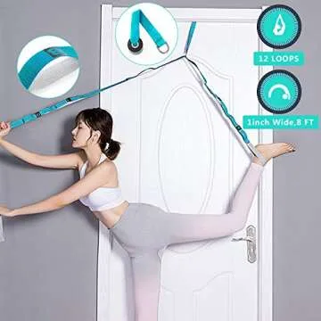 Yoga Wheel Set (11-in-1),Yoga Wheel Back Wheel for Back Pain, Yoga Blocks 2 Pack with Strap, Resistance Bands,Yoga Wheel Bag, Perfect Yoga Accessory for Stretching and Improving Backbends (Blue)