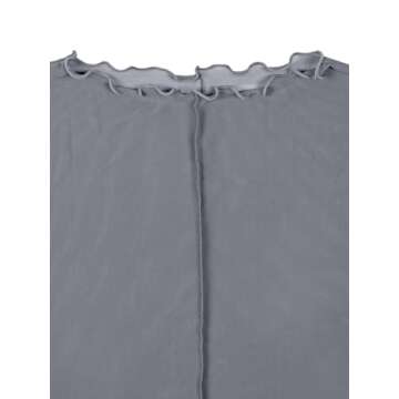 REORIA Sexy Sheer Mesh Shirt for Women - Y2K Style