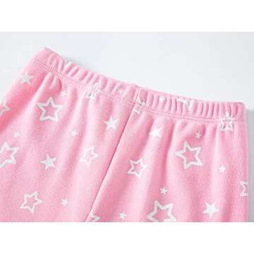 Babyroom Girls Matching Doll&toddler 4 Piece Cotton Pajamas Toddler Unicorn Sleepwear size 6 Pink