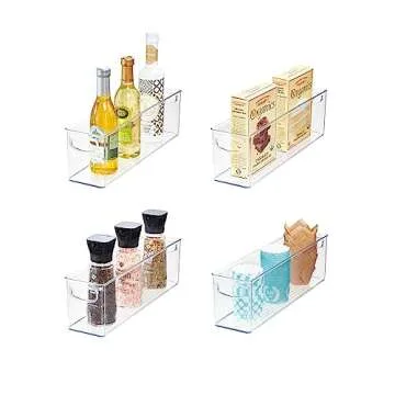 iDesign Kitchen Storage Organizer Bins Set of Four