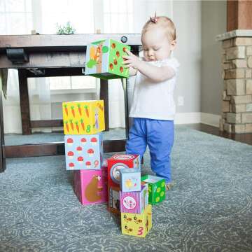 Woodland Friends Stacking Cubes - Fun Baby Toys