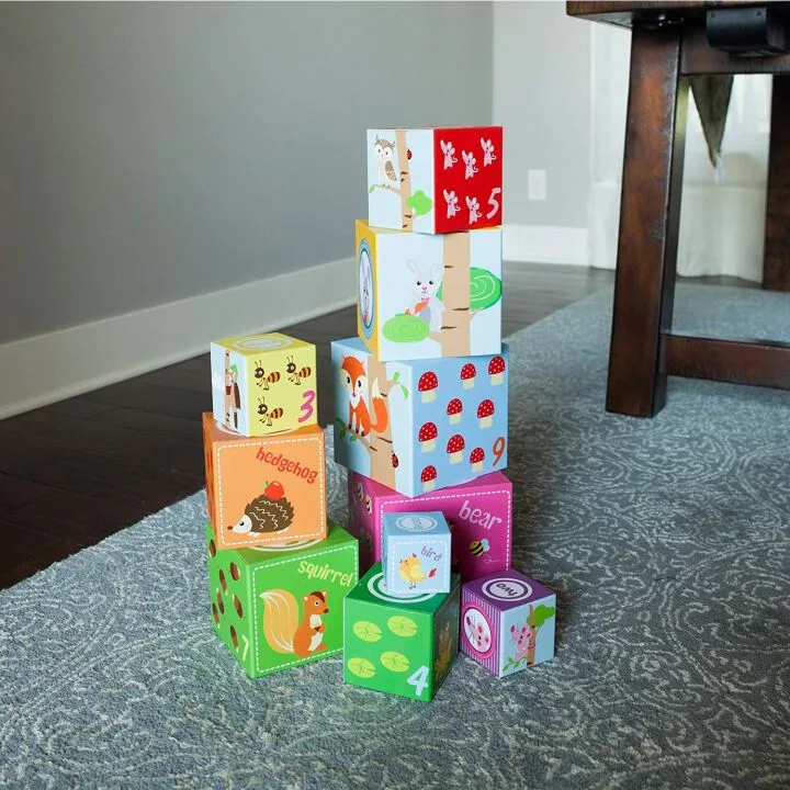 Woodland Friends Stacking Cubes - Fun Baby Toys
