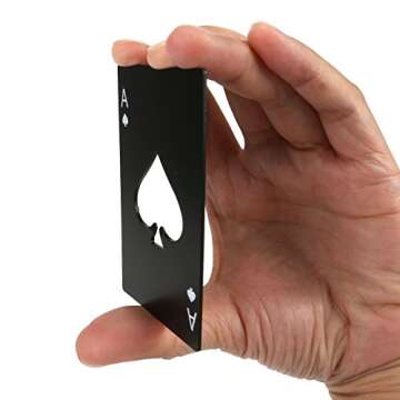 Bottle Opener, Yoption 10Pcs Stainless Steel Credit Card Size Beer Bottle Opener Cap for Wedding Par...