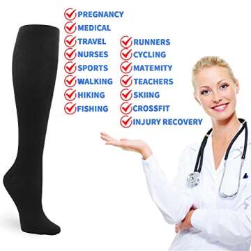 Double Couple Compression Socks for Support and Comfort
