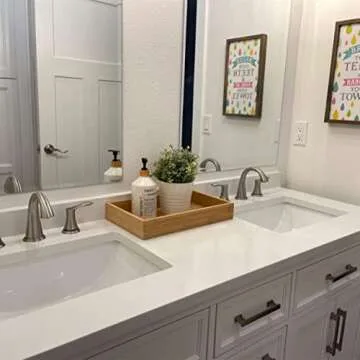 Natural Bamboo Vanity Organizer Set for Stylish Storage