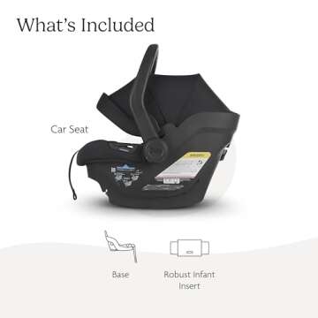 UPPAbaby Mesa Max Infant Car Seat/Base with Load Leg and Robust Infant Insert Included/Innovative Sa...