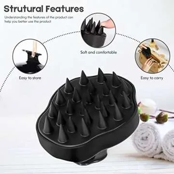URTHEONE 2 Pack Hair Scalp Massager Shampoo Brush for All Hair Types