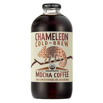 Chameleon Cold Brew Organic Mocha Coffee Concentrate, 32 Fluid Ounce