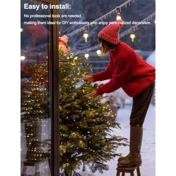 Fairy Lights Battery Operated 2 Pack 16.4Ft 50 LEDs Silver Copper Wire Twinkle String Lights with 2 Lighting Modes for Christmas Bedroom Wedding Parties Holiday Decorations (Warm White)