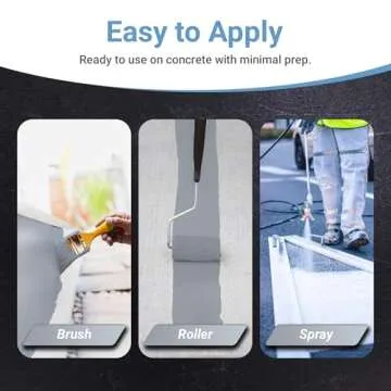 RUST BULLET DuraGrade Concrete High-Performance, Easy-to-Apply Floor Paint – 1 Gallon, Concrete Gray – Garage & Outdoor Surfaces - Garage Floor Paint