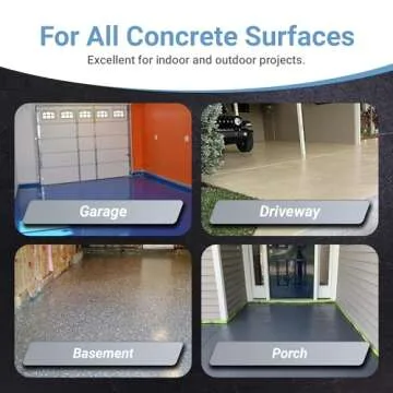 RUST BULLET DuraGrade Concrete High-Performance, Easy-to-Apply Floor Paint – 1 Gallon, Concrete Gray – Garage & Outdoor Surfaces - Garage Floor Paint