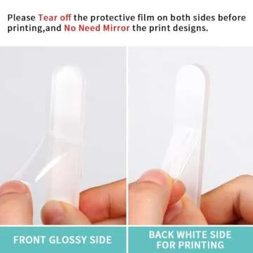 PYD Life 20 PCS Sublimation Mini Acrylic Name Plates Holder Blanks 3.1" x 0.6" for H2.0 Stanley 40 OZ Tumblers Personalized Name Tag Customized Designs for Stanley Cup