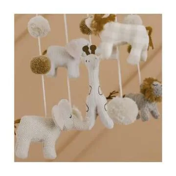 Crane Baby Safari Nursery Ceiling Hanging Decor Boho Jungle Animals Room Decor for Babies Crane Baby, Safari Nursery Decor for Boys and Girls, Ceiling Hanging, 11" x 28", Jungle Nursery Decor