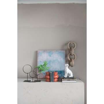 Decorative Modern Found Metal Rings on Stands, Set of 3