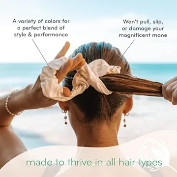 KOOSHOO Organic Cotton Scrunchie Set - Vegan & Ethical Hair Accessory