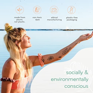 KOOSHOO Organic Cotton Scrunchie Set - Vegan & Ethical Hair Accessory