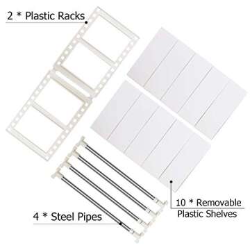 obor Organization and Storage, Under Sink Organizers and Storage for Kitchen, Expandable 2 Tier Cupboard Organizers and Storage for Bathroom/Balcony/Cloakroom