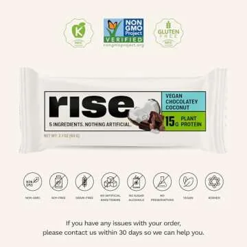 Rise Pea Protein Bar Chocolately Coconut 15g Protein