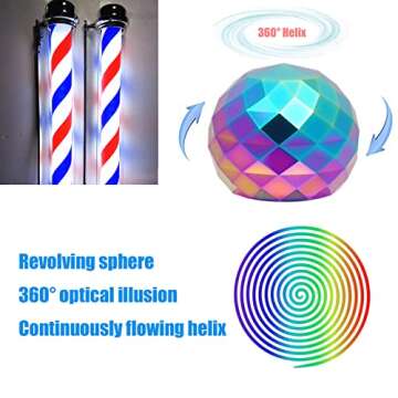 Desk-Kinetic-Toys Cool-Gadgets for Fidget: Cool-Stuff Thing Game Toy for Adult Teen Children Kid, Stress Relief Optical-Illusion Gifts for Office School Home Man Women Christmas Spinning 180 Seconds