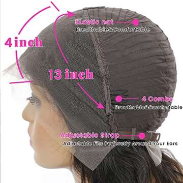 Mariska 13x4 HD Transparent Lace Front Wig for Black Women