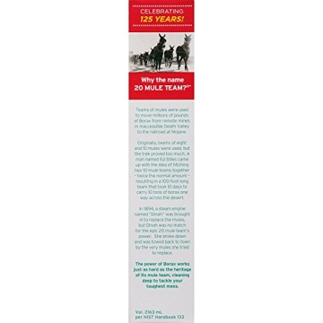 Natural 20 Mule Team Borax Laundry Booster 65 Ounce