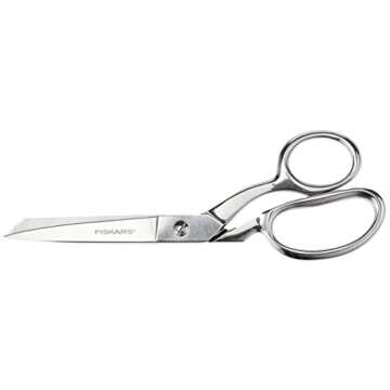 Fiskars 8" Stainless Steel Scissors and 4" Forged Embroidery Scissors Bundle for Arts, Crafts, and Sewing