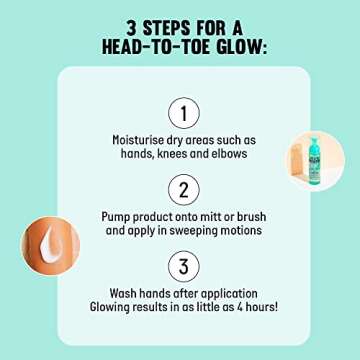 Isle of Paradise Glow Clear Self-Tanning Mousse, Dark (Bronzed Glow) - Color Correcting Tanning Foam for Ultimate Bronze, Vegan and Cruelty Free, 6.76 Fl Oz