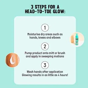 Isle of Paradise Glow Clear Self-Tanning Mousse, Dark (Bronzed Glow) - Color Correcting Tanning Foam for Ultimate Bronze, Vegan and Cruelty Free, 6.76 Fl Oz