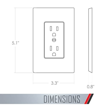 TayMac MW2500W Stylish Wallplate Cover for Any Decor
