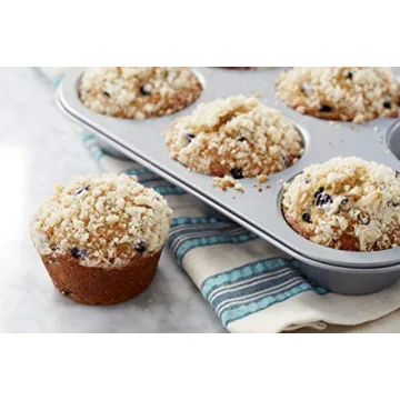 Wilton Non-Stick 6-Cup Muffin Pan Set of 2 for Perfect Baking