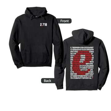Blackpenredpen Famous Math Constant e 2.718 Pullover Hoodie - Perfect Gift for Math Lovers!