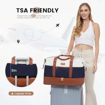 LOVEVOOK Weekender Bag, Stylish Large Travel Duffel