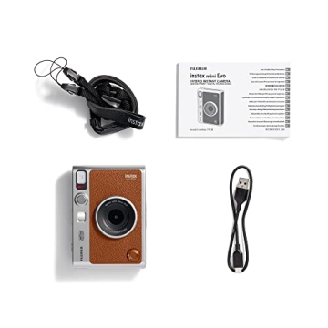 Fujifilm Instax Mini EVO Camera - Vintage Brown Style