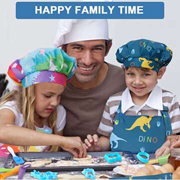 42 Pieces Kids Real Cooking Set,Kids Knife Set,Kids Baking Set,Cookware,Kids Play Pots and Pans,Mini Stainless Steel Pretend Play Cooking Toys,Apron and Chef Hat for Boys,Sensory Toys