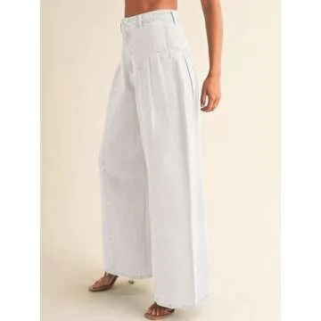 PLNOTME Women's High Waisted Baggy Jeans - Trendy & Versatile