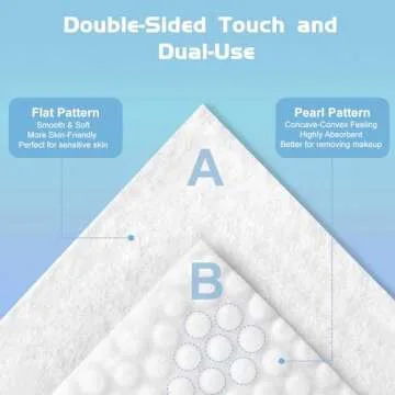 100 Count Cotton Facial Dry Wipes for Gentle Cleansing